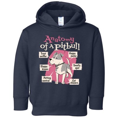 Anatomy Of A Pitbull Cute Gift Toddler Hoodie