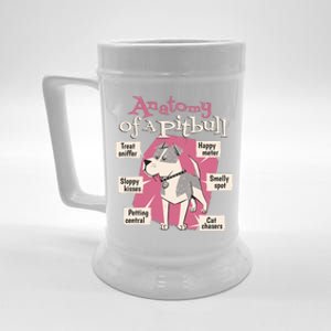 Anatomy Of A Pitbull Cute Gift Beer Stein