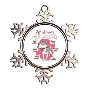 Anatomy Of A Pitbull Cute Gift Metallic Star Ornament