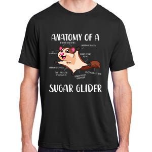 Anatomy Of A Sugar Glider Funny Cute Sugar Glider Gift Adult ChromaSoft Performance T-Shirt