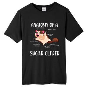 Anatomy Of A Sugar Glider Funny Cute Sugar Glider Gift Tall Fusion ChromaSoft Performance T-Shirt