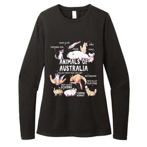 Animals Of Australia Australian Animal Educational Gift Cute Womens CVC Long Sleeve Shirt