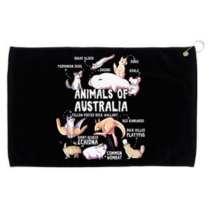 Animals Of Australia Australian Animal Educational Gift Cute Grommeted Golf Towel