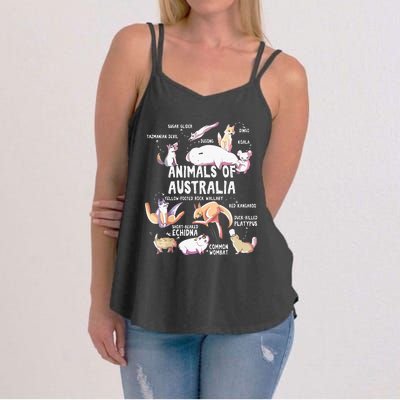 Animals Of Australia Australian Animal Educational Gift Cute Women's Strappy Tank