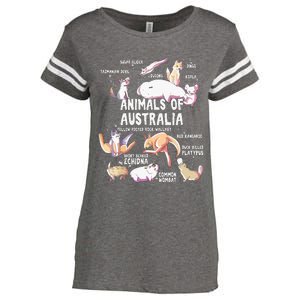 Animals Of Australia Australian Animal Educational Gift Cute Enza Ladies Jersey Football T-Shirt