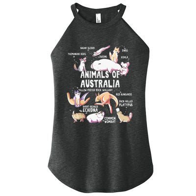 Animals Of Australia Australian Animal Educational Gift Cute Women's Perfect Tri Rocker Tank