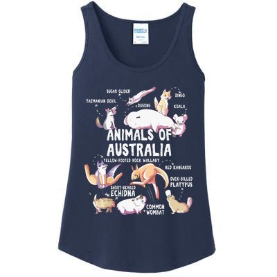 Animals Of Australia Australian Animal Educational Gift Cute Ladies Essential Tank