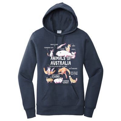 Animals Of Australia Australian Animal Educational Gift Cute Women's Pullover Hoodie