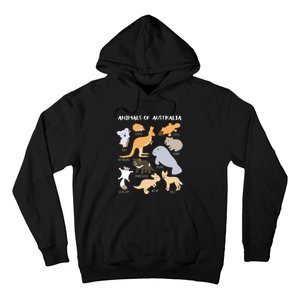 Animals Of Australia Australian Animal Educational Gift Hoodie