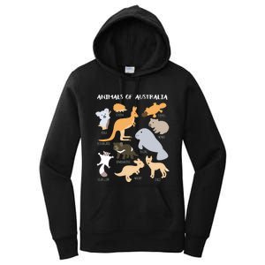 Animals Of Australia Australian Animal Educational Gift Women's Pullover Hoodie