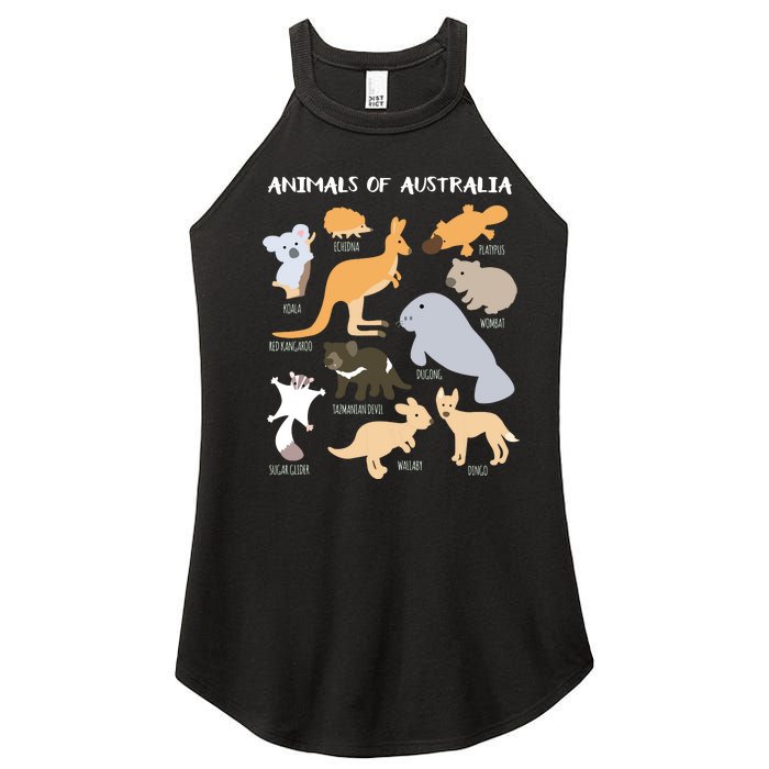 Animals Of Australia Australian Animal Educational Gift Women’s Perfect Tri Rocker Tank