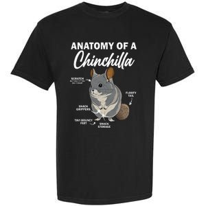 Anatomy Of A Chinchilla For Women Chinchilla Mom Funny Garment-Dyed Heavyweight T-Shirt