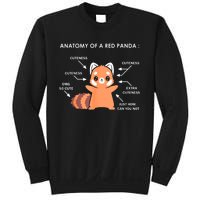 Anatomy Of A Red Panda Science Zoologist Red Panda Anatomy Gift Sweatshirt