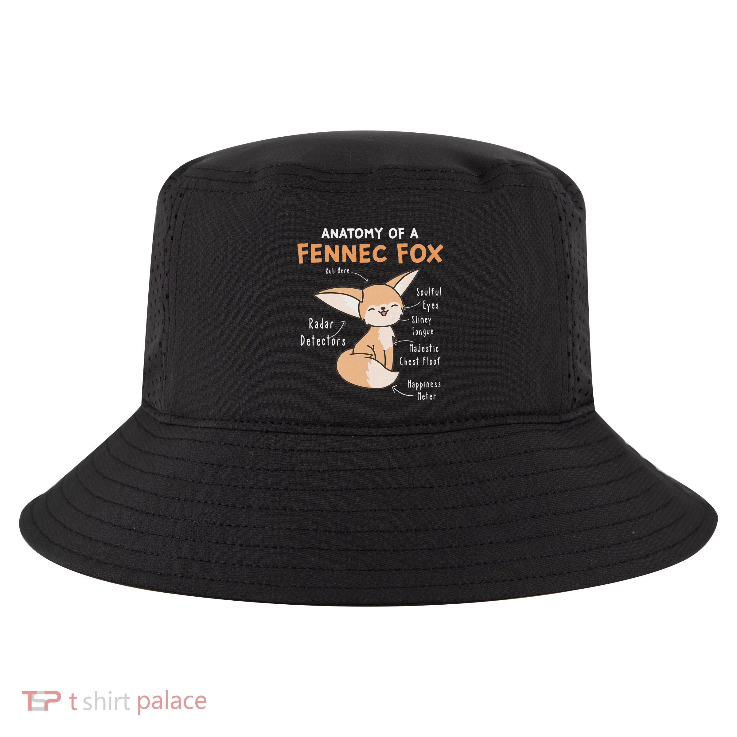 Anatomy Of A Fennec Fox Cute Fox Lover Gift Fennec Fox Cool Comfort Performance Bucket Hat