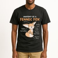 Anatomy Of A Fennec Fox Cute Fox Lover Gift Fennec Fox Tall T-Shirt