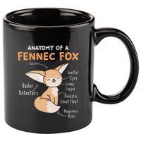 Anatomy Of A Fennec Fox Cute Fox Lover Gift Fennec Fox 11oz C Handle Ceramic Mug