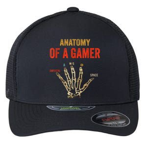 Anatomy Of A Gamer Gaming Gifts Flexfit Unipanel Trucker Cap