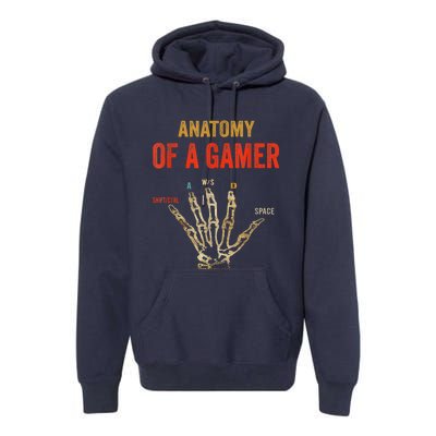 Anatomy Of A Gamer Gaming Gifts Premium Hoodie