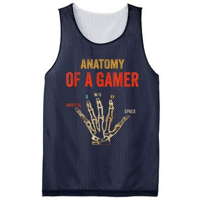 Anatomy Of A Gamer Gaming Gifts Mesh Reversible Basketball Jersey Tank