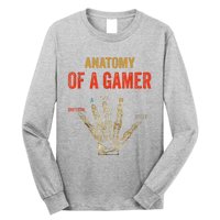 Anatomy Of A Gamer Gaming Gifts Long Sleeve Shirt