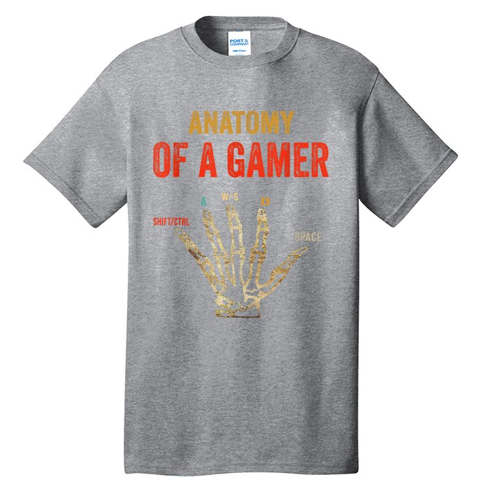 Anatomy Of A Gamer Gaming Gifts Tall T-Shirt