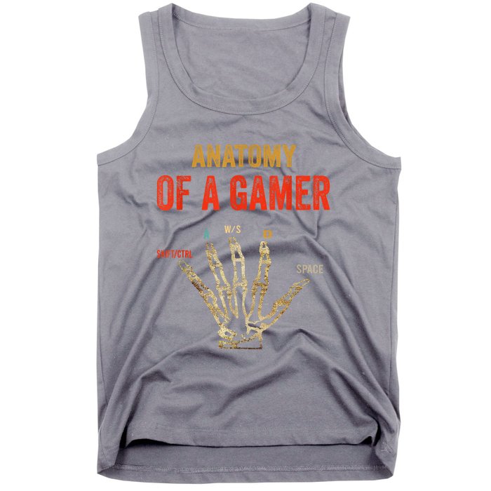 Anatomy Of A Gamer Gaming Gifts Tank Top