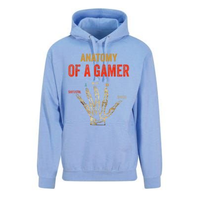 Anatomy Of A Gamer Gaming Gifts Unisex Surf Hoodie