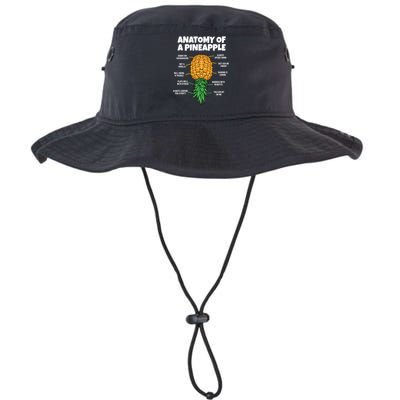 Anatomy Of A Pineapple Swinger Funny Upside Down Pineapple Great Gift Legacy Cool Fit Booney Bucket Hat