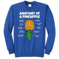 Anatomy Of A Pineapple Swinger Funny Upside Down Pineapple Great Gift Sweatshirt