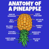 Anatomy Of A Pineapple Swinger Funny Upside Down Pineapple Great Gift Sweatshirt