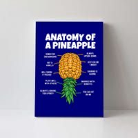 Anatomy Of A Pineapple Swinger Funny Upside Down Pineapple Great Gift Canvas