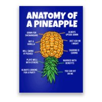 Anatomy Of A Pineapple Swinger Funny Upside Down Pineapple Great Gift Poster