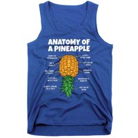 Anatomy Of A Pineapple Swinger Funny Upside Down Pineapple Great Gift Tank Top