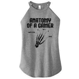 Anatomy Of A Gamer Hand Skeleton Computer Gamer Gaming Gift Women's Perfect Tri Rocker Tank