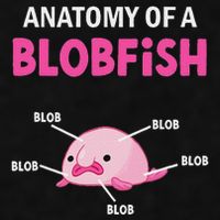 Anatomy Of A Blobish Ugly Blob Fish Ladies PosiCharge Tri-Blend Wicking Tank