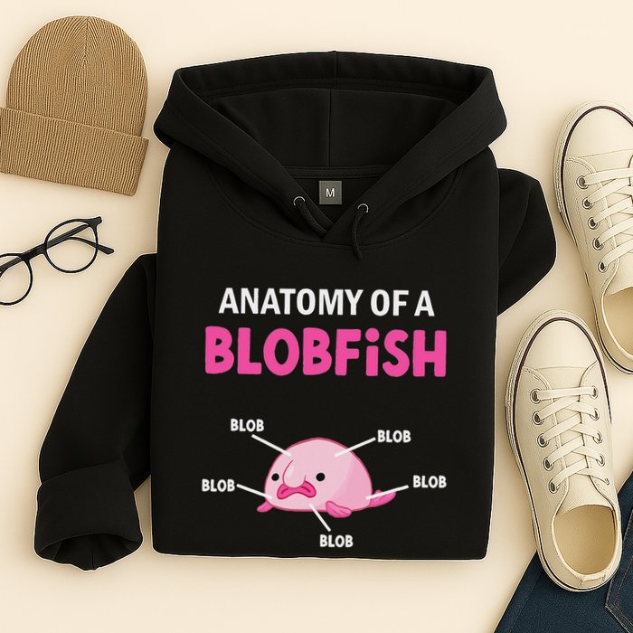 Anatomy Of A Blobish Ugly Blob Fish Hoodie