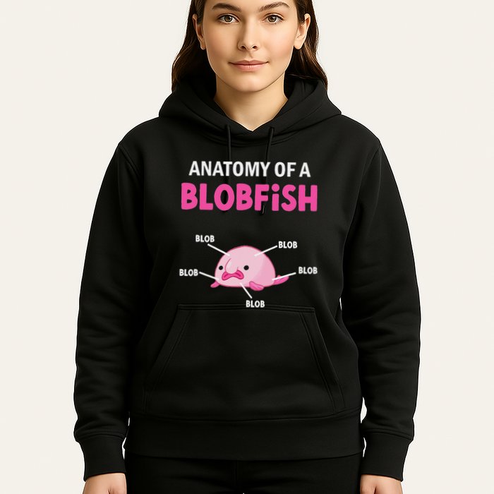 Anatomy Of A Blobish Ugly Blob Fish Hoodie