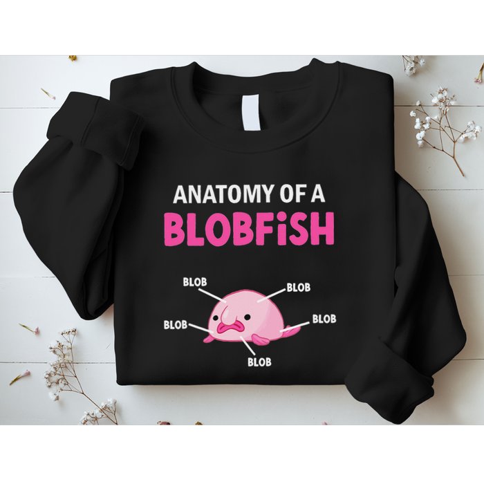 Anatomy Of A Blobish Ugly Blob Fish Sweatshirt