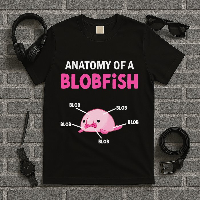 Anatomy Of A Blobish Ugly Blob Fish T-Shirt