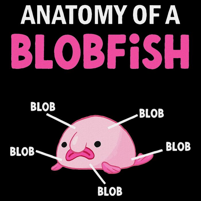 Anatomy Of A Blobish Ugly Blob Fish T-Shirt