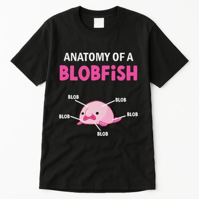 Anatomy Of A Blobish Ugly Blob Fish Tall T-Shirt
