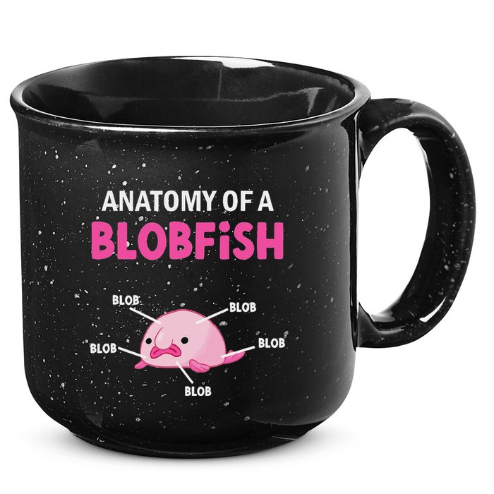 Anatomy Of A Blobish Ugly Blob Fish 15oz Campfire Ceramic Mug