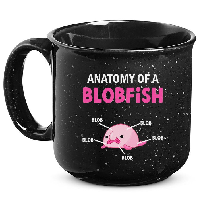 Anatomy Of A Blobish Ugly Blob Fish 15oz Campfire Ceramic Mug
