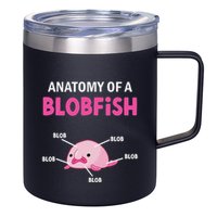 Anatomy Of A Blobish Ugly Blob Fish 12oz Stainless Steel Coffee Mug
