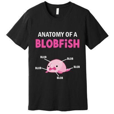 Anatomy Of A Blobish Ugly Blob Fish Premium T-Shirt