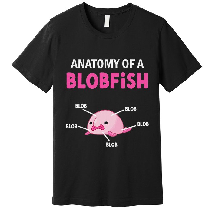 Anatomy Of A Blobish Ugly Blob Fish Premium T-Shirt