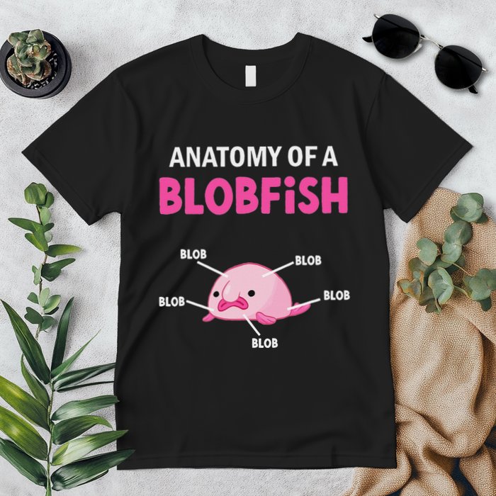 Anatomy Of A Blobish Ugly Blob Fish Premium T-Shirt