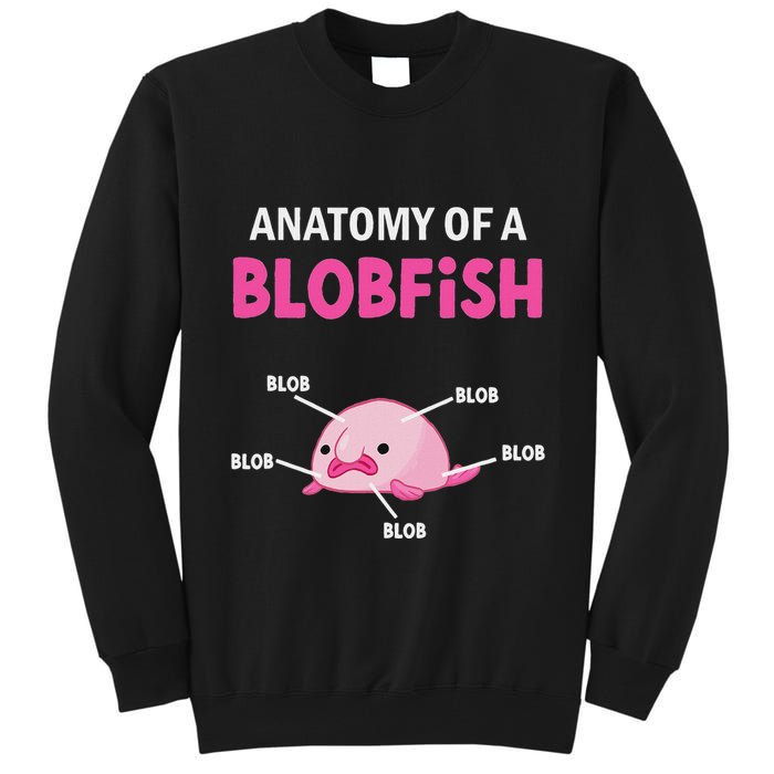 Anatomy Of A Blobish Ugly Blob Fish Tall Sweatshirt