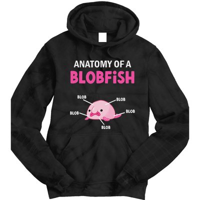 Anatomy Of A Blobish Ugly Blob Fish Tie Dye Hoodie