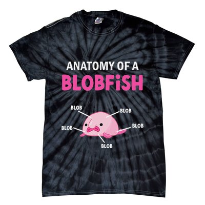 Anatomy Of A Blobish Ugly Blob Fish Tie-Dye T-Shirt